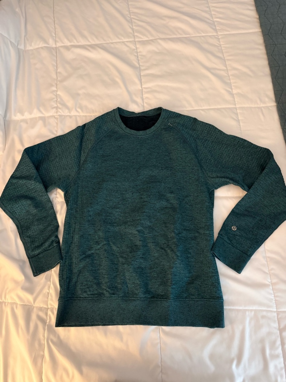 Men's Lululemon Engineered Warmth Crewneck, Size Small (Teal/Green)